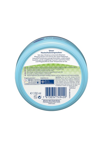 Bubchen Bebek Kremi Kavanoz 150 Ml 1 Paket