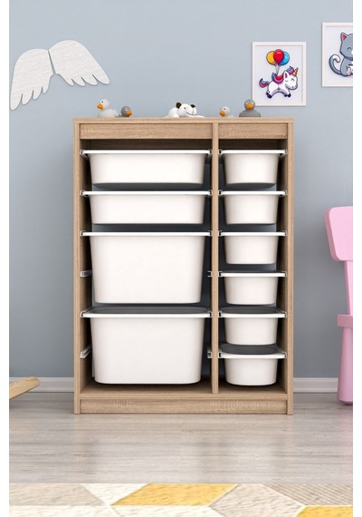 Cosmo Xs Çok Amaçlı 10 Sepetli Mutfak Banyo Kiler Dolabı Beyaz Beyaz - Atlantik Cosmo Xs Çok Amaçlı 10 Sepetli Mutfak Banyo Kiler Dolabı Beyaz Beyaz - Atlantik