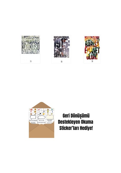 Demokrasi Korkusu + 1915: Ermeni Soykırımı + Barışa Emanet Olun + Okuma Sticker'ları
