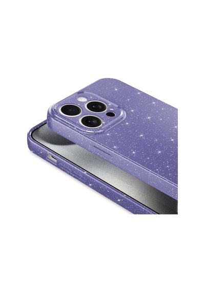 Apple Uyumlu iPhone 15 Pro Max Kılıf Kamera Korumalı Simli Lüks Koton Kapak