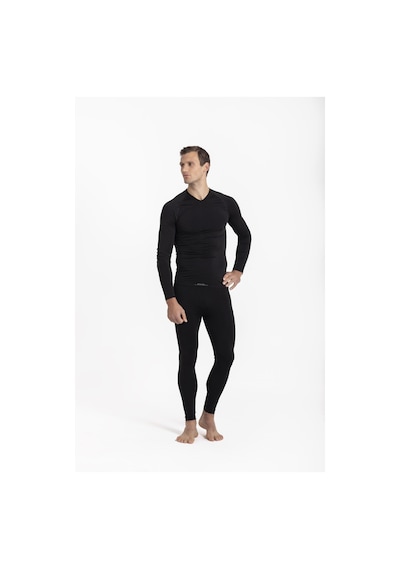 Oıl Company Termal İçlik Üst Uzun kol V Yaka Unisex Pp Seamless Ocp006 001