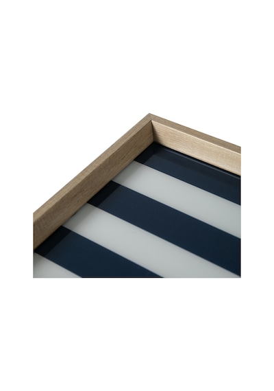 Mudo Home Coral Dekoratif Tepsi 31x42 Cm Mavi