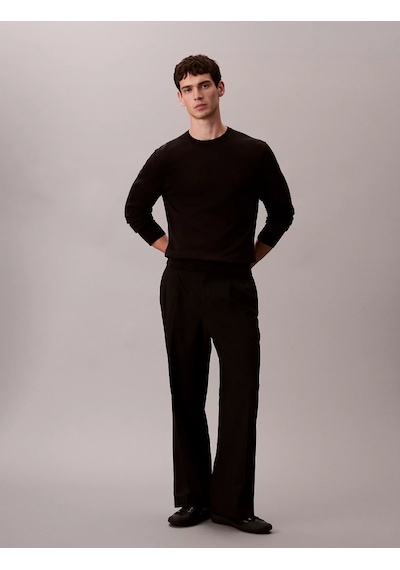 Calvin Klein Supima Cotton Erkek Siyah Sweatshirt Lv040bm343-ub1 Siyah
