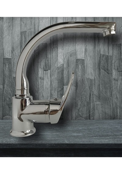 Armilla Banyo Lavabo Musluğu Çeşmesi Bataryası Balık Sırtı Borulu Sıcak Soğuk Su Girişli Gümüş