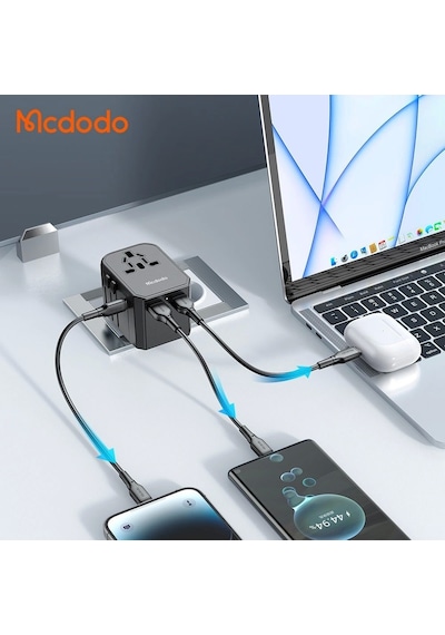 Mcdodo CP-4290 33 W PD Hızlı Şarj Universal Seyahat Adaptörü Siyah