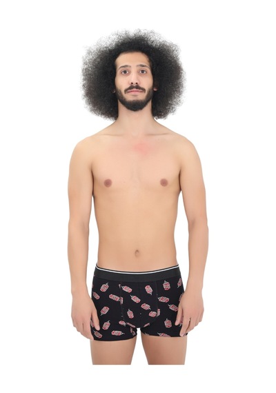 Andredimoda Erkek 3' Lü Boxer 1. Sınıf Kumaş Premium Özel Dizayn. Düz Likralı Rahat Boxer Şort Desenli-1 Desenli-1