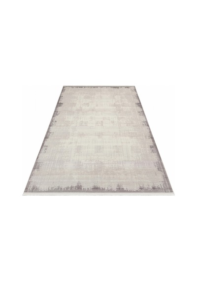 Eko Halı Pera 01 Grey Akrilik Yıkanabilir Kaymaz Tabanlı Modern Halı Gri