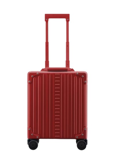 Aleon Kırmızı Alüminyum 4 Tekerlekli Iş Arabası 42 Cm,tsa Kilitli Şıklık Bavul & Valiz