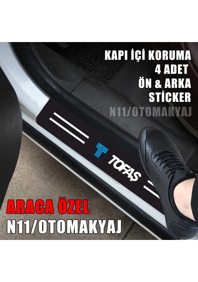 Tofaş Uyumlu Kapı İç Koruma Ayaklık Sticker Markalı