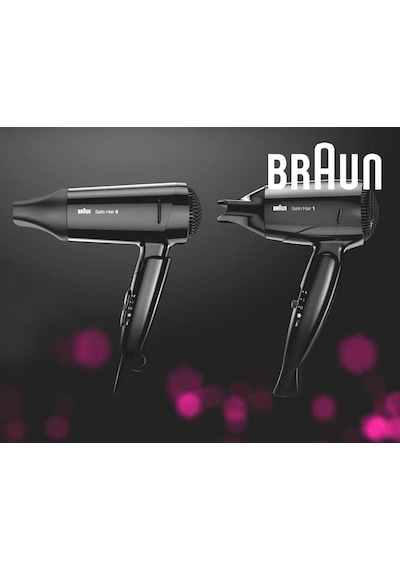 Braun Satin Hair 1 Hd130 Katlanabilir Seyahat Tipi Saç Kurutma Makinesi