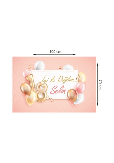 Kişiye Özel 100X70 Cm Doğum Günü Afiş Branda Baskı N11.4456