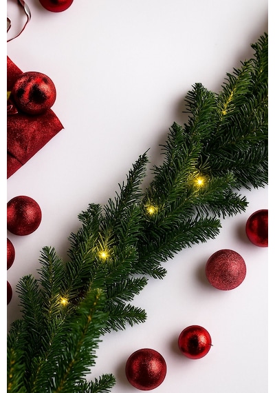 Waldern Yılbaşı Dekoratif 160cm Işıklı Garland Set