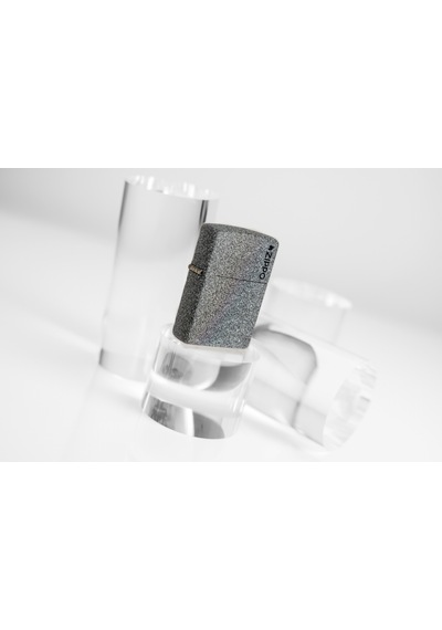 Zippo Iron Stone Black Logo Dizayn Çakmak
