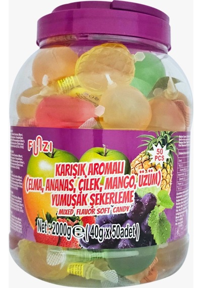 Karışık Aromalı Isır Patlat 50 Adet