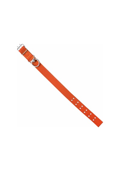 Savex Dokuma Köpek Boyun Tasması Turuncu 5 80 Cm Fosforlu Sarı