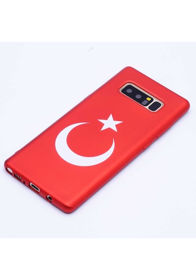 Galaxy Uyumlu Note 8 Zore Bayrak Silikon Kılıf