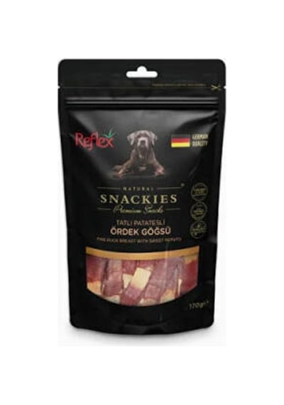 Snackies Natural Patatesli Ördek Göğsü Tahılsız Köpek Ödül Maması 170 Gr