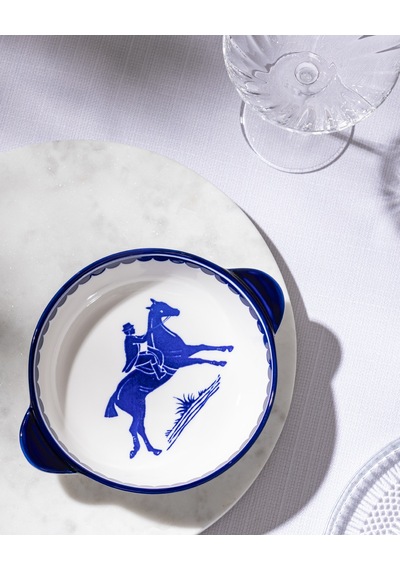 Madame Coco Reve Bleu Tierra Yuvarlak Tabak - 19 Cm - Mavi/beyaz 8684427225394 Çok Renkli