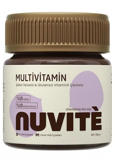 Nuvite Multivitamin Çikolata Aromalı 300 Gr