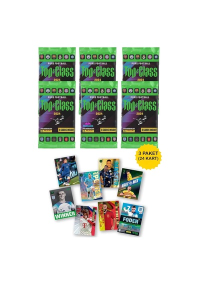 Hediyecik Panini Fifa Top Class 2024 Futbolcu Kartları 3 Paket 24 Kart