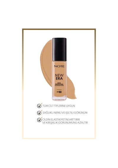 Note Cosmetique Fondöten New Era 160 Fondöten - 160 Warm Almond