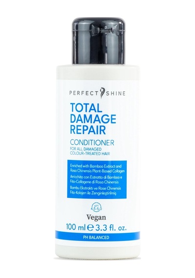 Perfect Shine Total Damage Repair Yıpranmış Saçlar İçin Bambu Ve Gül Özlü Onarıcı Güçlendirici Saç Kremi 100ml