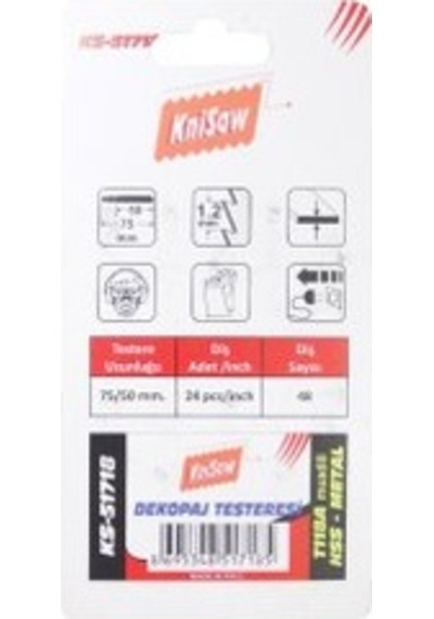 Knisaw Ks51718 Dekupaj Testere Bıçağı
