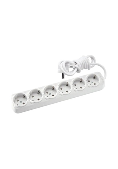 Altılı Elektrik Prizi 2 Metre Kablolu