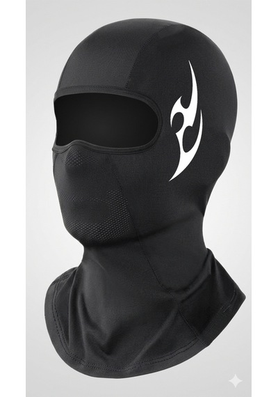 Flex Premium Reflektörlü Siyah Kar Maskesi Model 23 Balaklava Balaclava Motorsiklet Scooter Bisiklet Spor