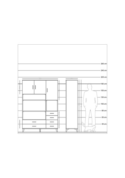 Hyperion Dolap 9 Raflı 6 Çekmeceli 3 Kapaklı 132x44x195 Çam-aytaşı/antrasit Aytası/antrasıt Hyperion Dolap 9 Raflı 6 Çekmeceli 3 Kapaklı 132x44x195 Çam-aytaşı/antrasit Aytası/antrasıt