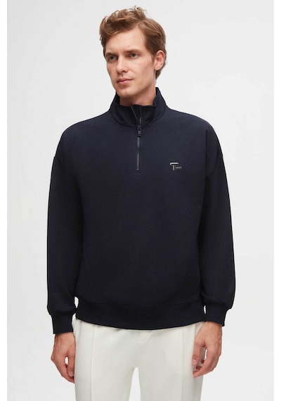D's Damat Oversize Lacivert Düz Yarım Fermuarlı Pamuklu Mevsimlik Sweatshirt 2ECE25ORT2796 Lacivert D's Damat Oversize Lacivert Düz Yarım Fermuarlı Pamuklu Mevsimlik Sweatshirt 2ECE25ORT2796 Lacivert