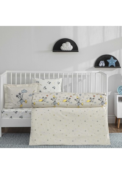 Taç Lisanslı Disney Mickey Mouse Dream Baby Pamuk Bebek Nevresim Takımı 000000001000050722