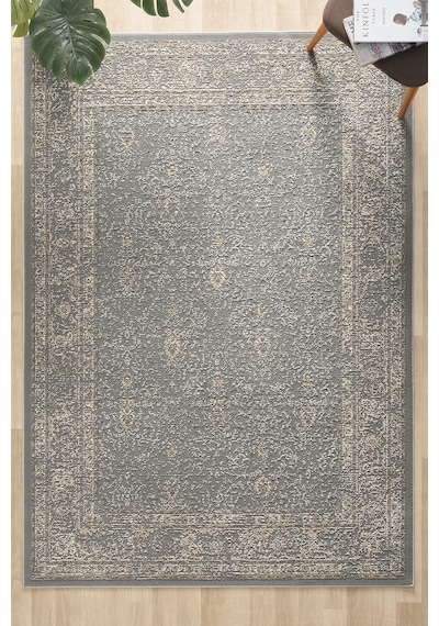 Mariesse Home Asır Serisi Vintage Modern Dokuma Salon Oturma Odası Halısı 1435a-antrasit