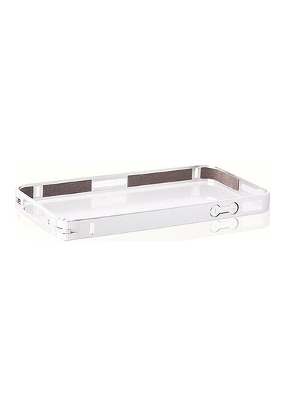Apple Uyumlu iPhone 4S Bumper Çerçeve Kılıf Beyaz