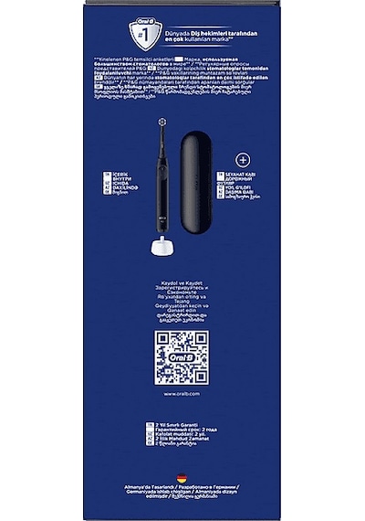 Oral B Io 2 Serisi Şarjlı Diş Fırçası Siyah + Seyahat Kabı