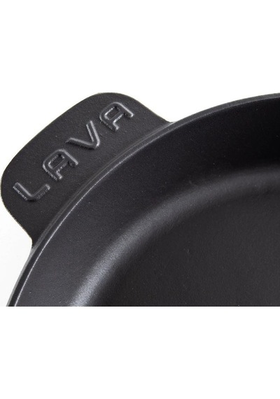 Lava Döküm Demir Izgara Taban Kızartma Tavası 28 CM Siyah