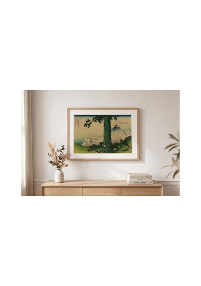 Hokusai Kai Eyaletinde Mishima Geçidi Çerçevesiz Poster 30x42 Cm A3 Tablo Japon Sanatı Duvar Dekoru
