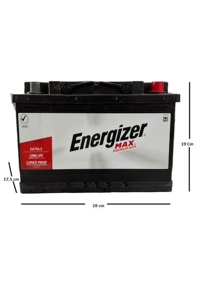 Energizer 12 Volt 70 Amper Agm 760 A En