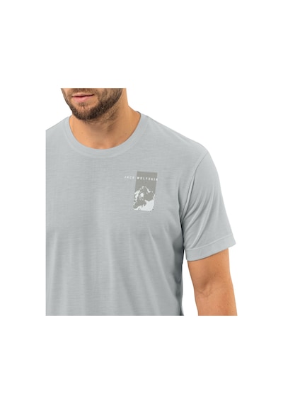 Jack Wolfskin Vonnan S/s Outdoor Tişört Gri Gri