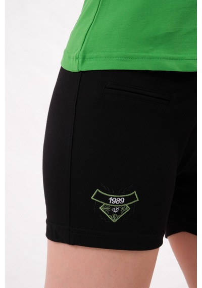 Kadın Polo Yaka T-shirt Takımı Rahat Kesim Yazlık Günlük Kombin Fıstık Yeşili