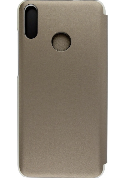 Huawei Y6 2019 Yarım Cam Kapaklı Kılıf Kahverengi