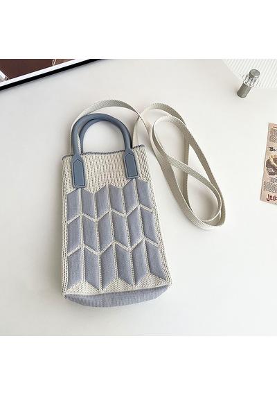 "akıllı Telefonlar Ve Kartlar İçin Ayarlanabilir Kayış Ve Üst Saplı Kompakt Telefon Crossbody Cüzdan" Blue