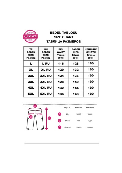 Büyük Beden Beli Lastikli Likralı Boru Paça İnce Viskon Kadın Tayt Ekru