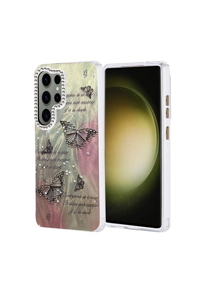Newface - 911 - Samsung Galaxy Uyumlu S25 Ultra Kılıf Blade Aynalı Desenli Kapak - - Flzdgnkr - Desen 6 Diğer