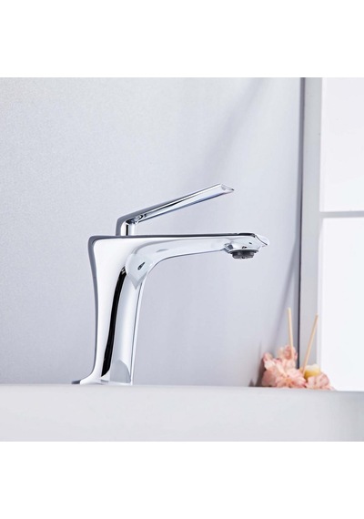 Sano Kısa Lavabo Bataryası Parlak Krom