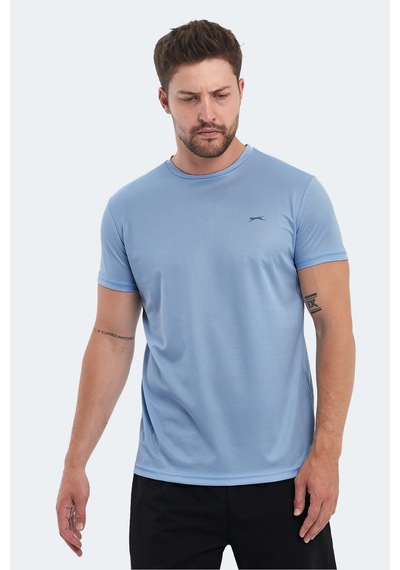 Slazenger OMAR KTN Erkek  Açık Mavi Tişört