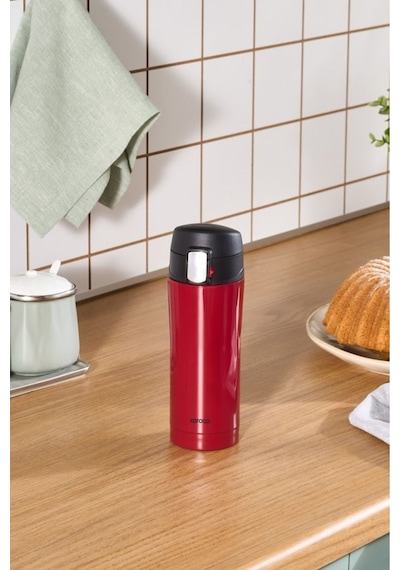Karaca Pluton Çelik Sızdırmaz Termos Kırmızı 350 ml