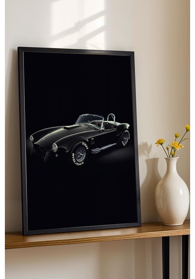 Saturn Ac Shelby Cobra 427 Çerçeveli Tablo Erkek Odası Ve Garaj Dekoru Classic Car Collection