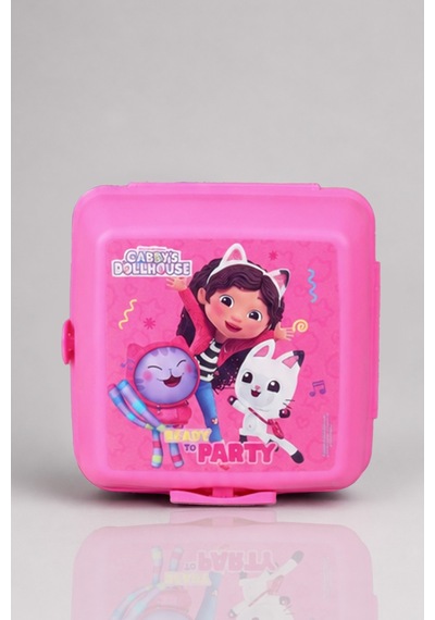 X Dekomus Lisanslı Gabby S Dollhouse 2 Katlı Beslenme Kabı / Lunch Box Açık Kahverengi
