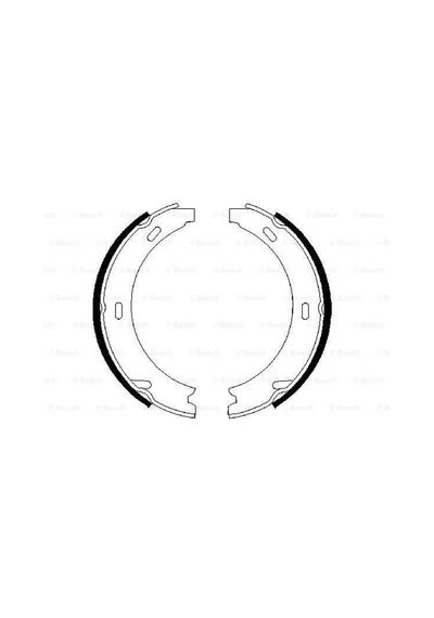 BOSCH 986487344 PABUÇLU BALATA 164×25mm W140 97-